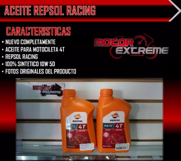 Aceite Repsol 100% Sintetico 10w50 4t
