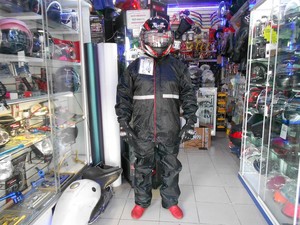 Impermeable Para Motociclista Excelente Calidad Color Negro