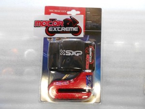 Candado De Disco Sxp Para Motocicleta Perno 10mm Color Rojo