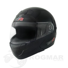 Casco Modular Negro Brillante Doble Visor
