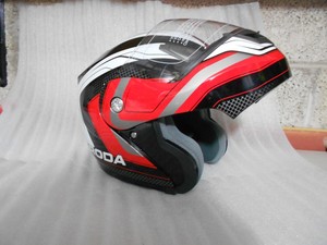 Casco Roda Abatible Deliver One Color Rojo Talla L