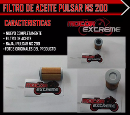 Filtro De Aceite Pulsar Ns 200