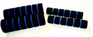 PUÑOS PARA MOTO GOMA  ANTIDESLIZANTE AZULES