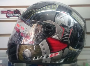 Casco Cerrado Ls2 Cyber Warrior Talla Xl