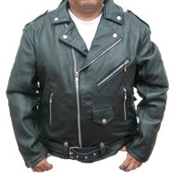 Chamarra 100% Piel para Motociclista !! Talla L