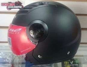 Casco Abierto 3/4 Ls2 Airflow Xl Negro Mate