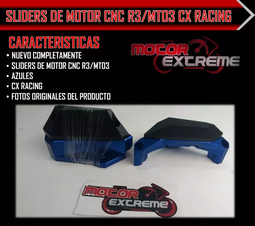Sliders De Motor Cnc Yamaha R3 Mt03