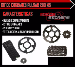 Kit Engranes De Transmisión Bajaj Pulsar 200ns