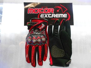 Guantes Motociclista Probiker Fire Roller Color Rojo