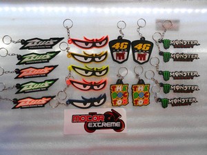 Llavero De Goma Para Motocicleta Varios Diseños