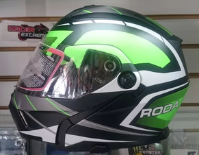 Casco Roda Abatible Galaxy Andromeda Verde
