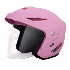 Casco 3/4 Techx2 Color Rosa Mate Talla M
